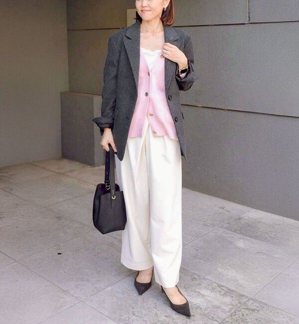 NOLLEY'S sophi「カシミヤ混ヘアリーVネックカーディガン」|カーディガン|