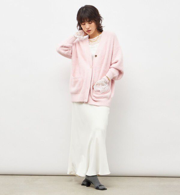 NOLLEY'S sophi「カシミヤ混ヘアリーVネックカーディガン」|カーディガン|