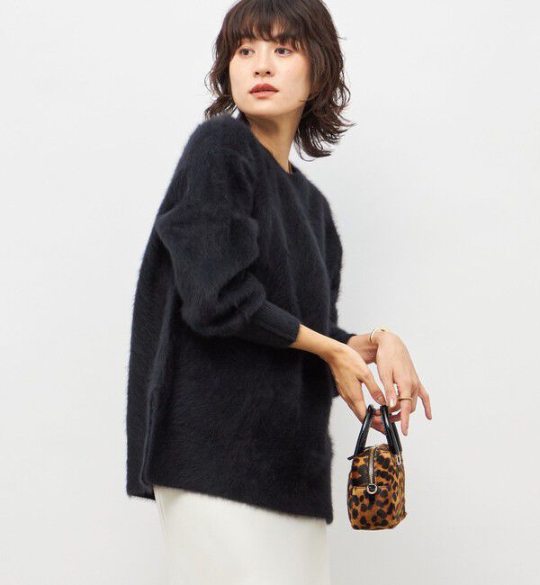 NOLLEY'S sophi「カシミヤ混ヘアリークルーネックプルオーバー」|ニット・セーター|