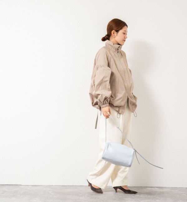 NOLLEY'S「【MARILYN MOON/マリリーンムーン】volume sleeve taffeta mid blouson」|ブルゾン・スタジャン|