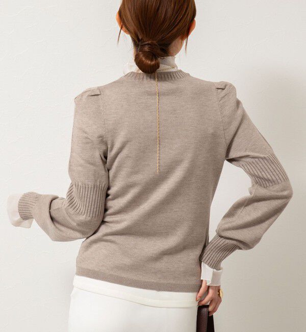 NOLLEY'S sophi「【MARILYN MOON/マリリーンムーン】14G wool modern sleeve top」|ニット・セーター|
