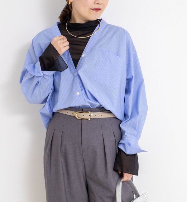 NOLLEY'S sophi「ウォッシャブルシアーオーガンジータートルネック」|Tシャツ・カットソー|