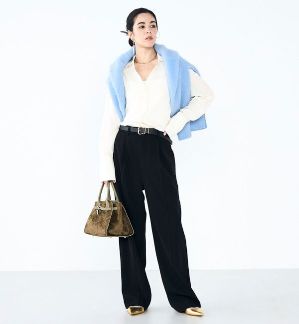 NOLLEY'S sophi「ウォッシャブル強撚ツイルワイドパンツ」|その他|