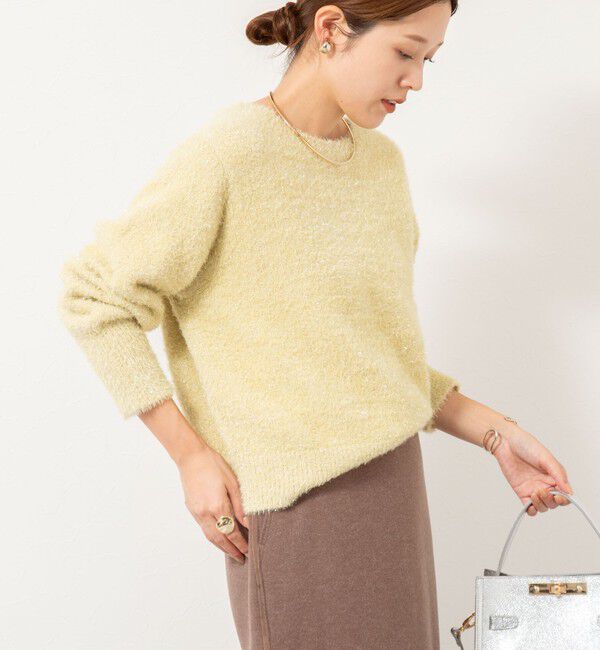 NOLLEY'S「《手洗い可能》ラメシャギープルオーバー」|ニット・セーター|