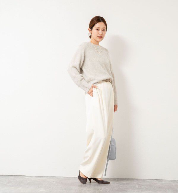 NOLLEY'S「《手洗い可能》ラメシャギープルオーバー」|ニット・セーター|