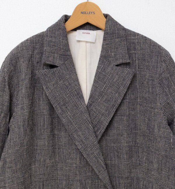 NOLLEY'S「【enrica/エンリカ】グレンチェックオーバーサイズジャケット」|テーラードジャケット|