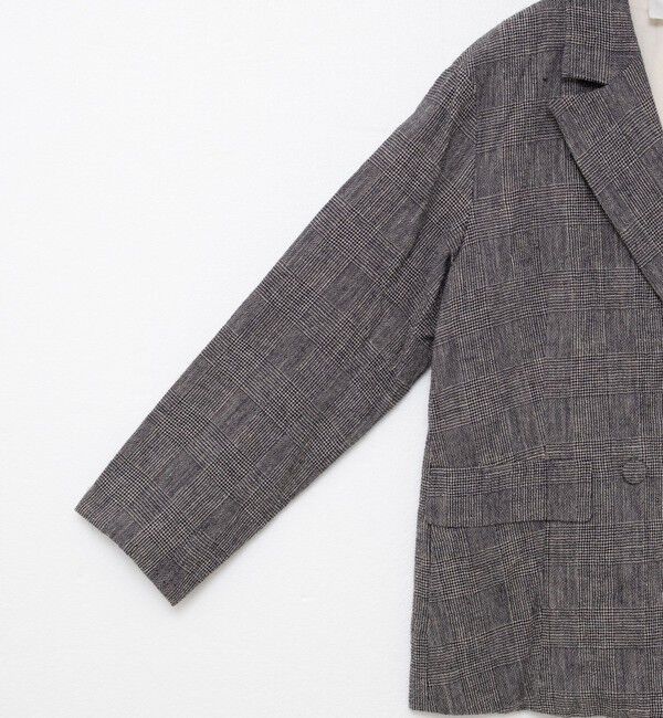 NOLLEY'S「【enrica/エンリカ】グレンチェックオーバーサイズジャケット」|テーラードジャケット|