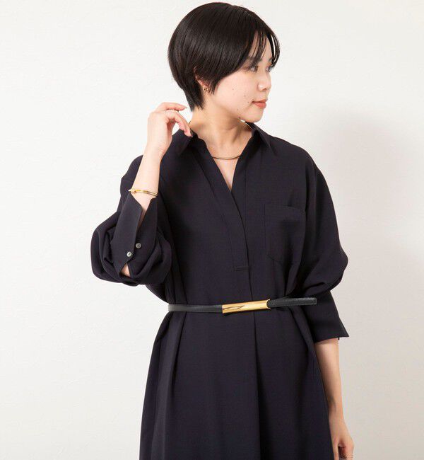 NOLLEY'S sophi「ウォッシャブルツイルロングシャツワンピース」|ワンピース|