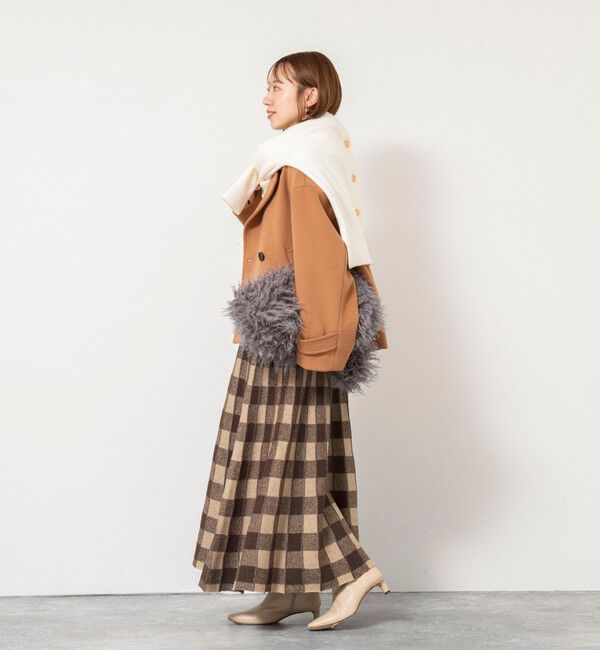NOLLEY'S「《手洗い可能》チェックニットスカート」|スカート|