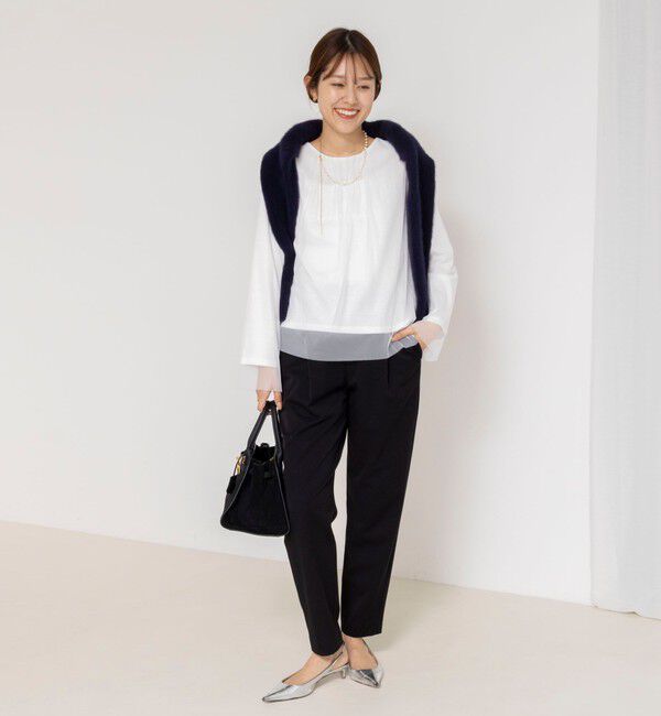 NOLLEY'S「ウォッシャブルチュールレイヤード2WAYブラウス」|シャツ・ブラウス|