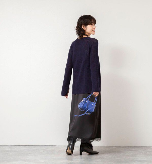 NOLLEY'S sophi「ウォッシャブルトリミングレースサテンキャミワンピース」|ワンピース|