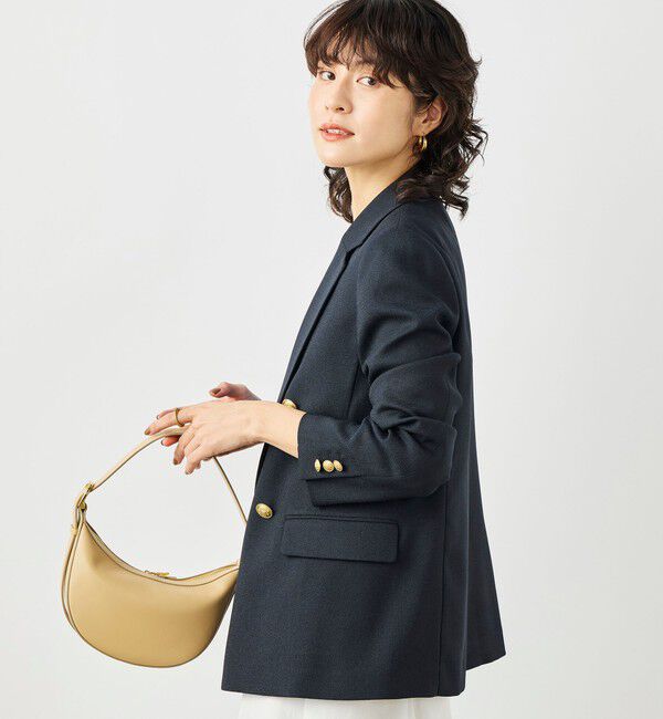 NOLLEY'S「《セットアップ対応》ウォッシャブルハイスペック麻調ダブルジャケット」|テーラードジャケット|