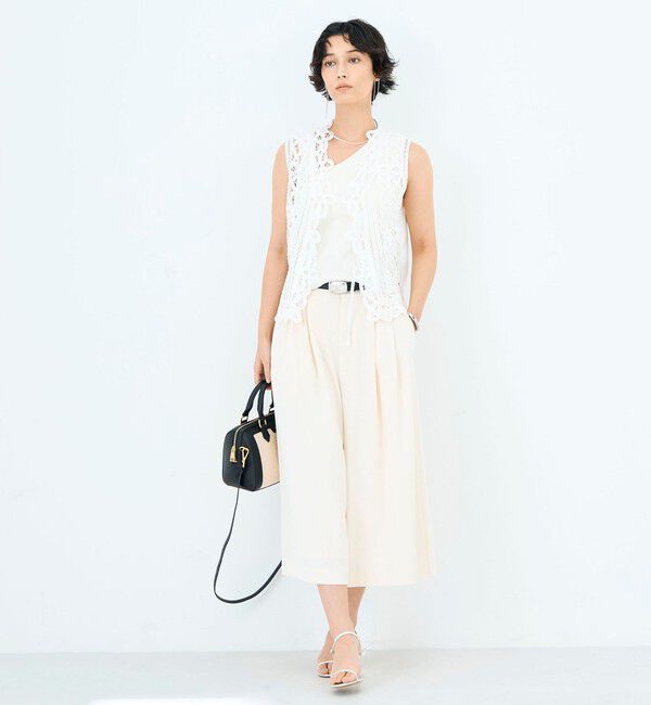 NOLLEY'S「《手洗い可能》バテンレースジレ」|ベスト・ジレ|