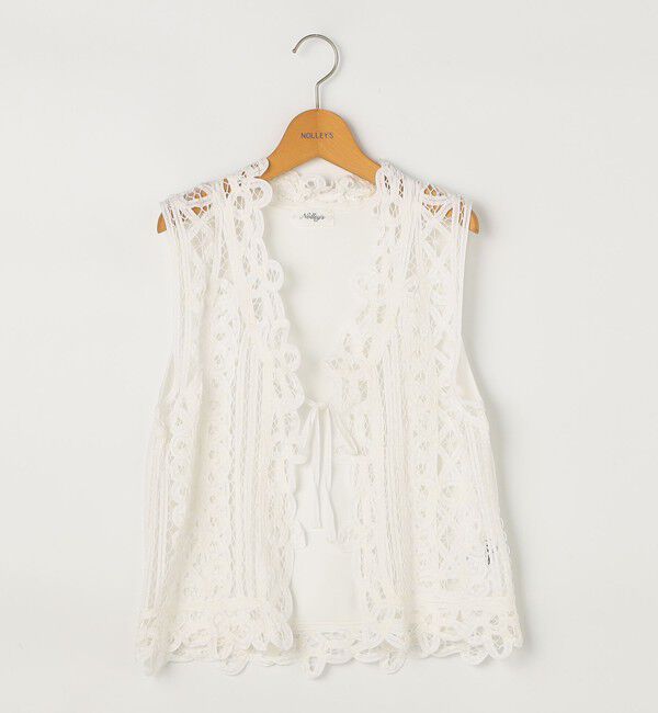 NOLLEY'S「《手洗い可能》バテンレースジレ」|ベスト・ジレ|