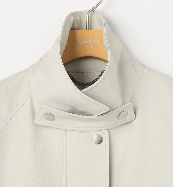 NOLLEY'S sophi「ウォッシャブルエアーツイルステンカラーハーフコート」|ステンカラーコート|