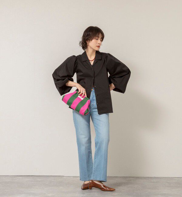 MAQWEL「【MAQWEL/マクウェル】ボリュームスリーブ開襟シャツ」|シャツ・ブラウス|