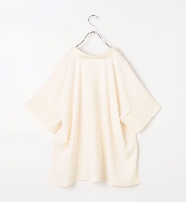 Rie Miller「ウォッシャブルポロ襟ハーフスリーブジョーゼットダンボール」|ポロシャツ|