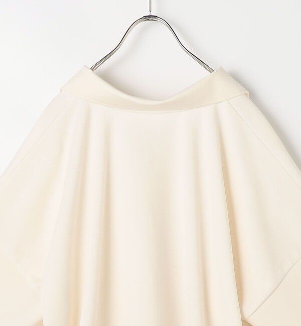 Rie Miller「ウォッシャブルポロ襟ハーフスリーブジョーゼットダンボール」|ポロシャツ|