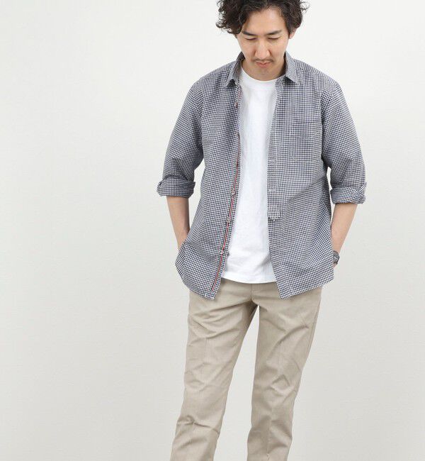 NOLLEY'S goodman「綿麻パラシュートボタン7分袖シャツ 26SS」|シャツ・ブラウス|