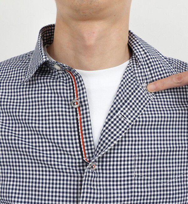 NOLLEY'S goodman「綿麻パラシュートボタン7分袖シャツ 26SS」|シャツ・ブラウス|