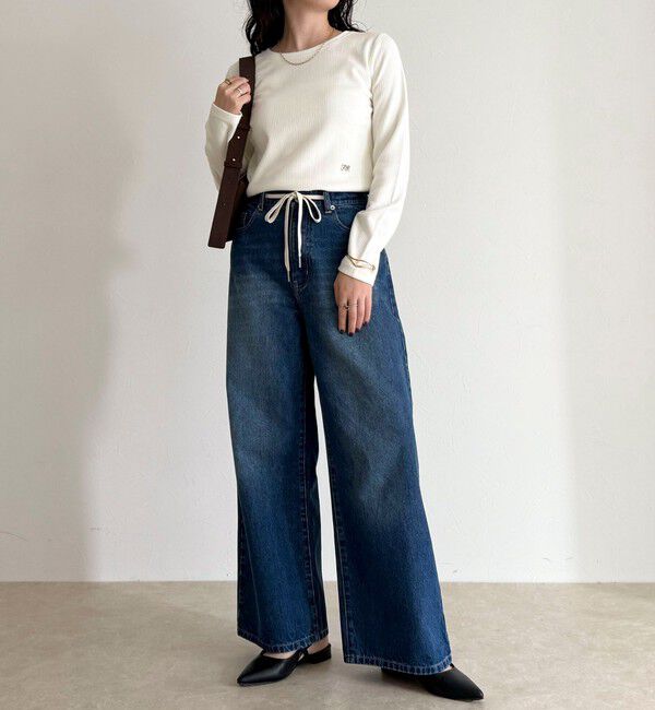 fredy emue「ドロストデニムパンツ」|デニム|