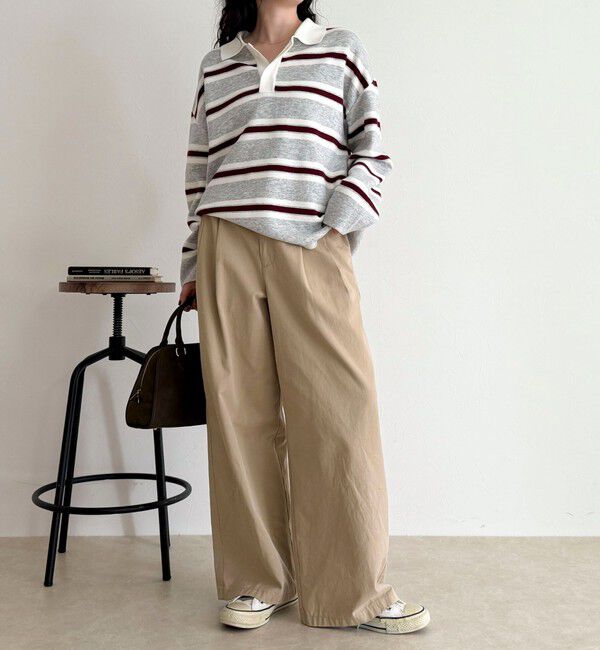 fredy emue「ラガーボーダーニットプルオーバー」|ニット・セーター|