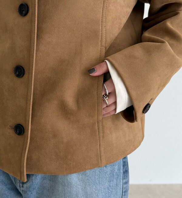 fredy emue「フェイクスエードジャケット」|テーラードジャケット|