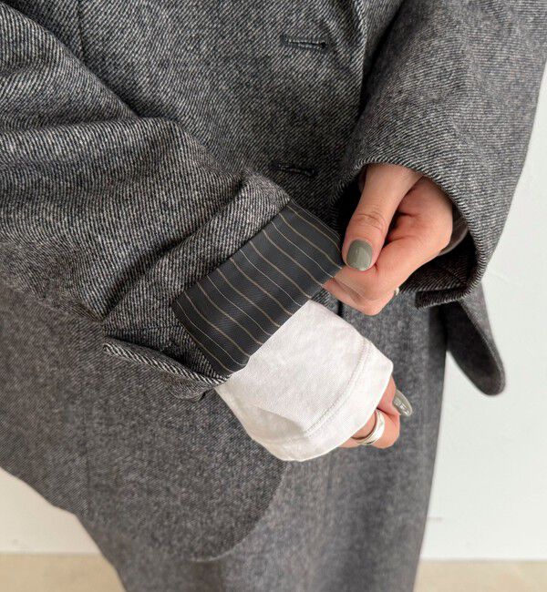 fredy emue「《セットアップ対応》ツィードオーバージャケット」|テーラードジャケット|