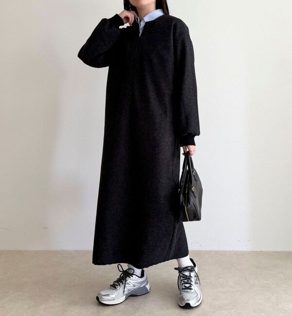 fredy emue「ソフトニットメルトンワンピース」|ワンピース|