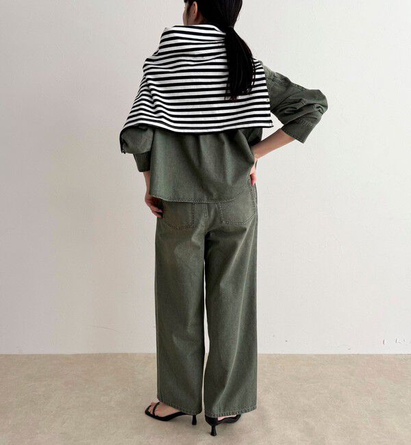 fredy emue「《セットアップ対応》デニムボウタイクロップドシャツ」|シャツ・ブラウス|