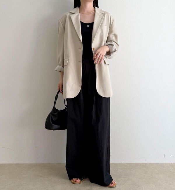 fredy emue「コットンナイロンタックギャザーパンツ」|チノ|