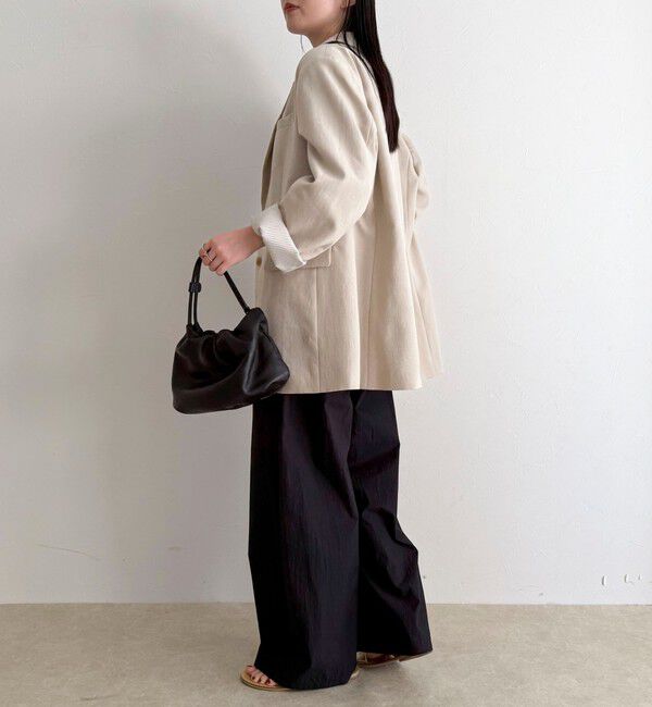 fredy emue「コットンナイロンタックギャザーパンツ」|チノ|