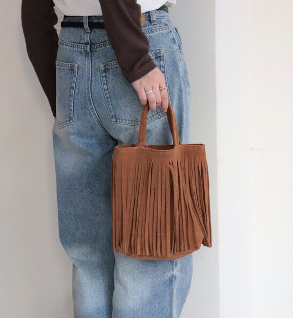 fredy emue「【AULENTTI/オーレンティ】 フリンジミニトートバッグ」|ショルダー・メッセンジャー|