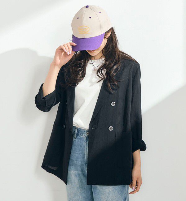 fredy emue「リネン混ライトダブルジャケット」|テーラードジャケット|