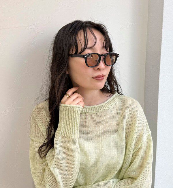 fredy emue「ブラックセルウエリントンサングラス」|サングラス|ブラウン