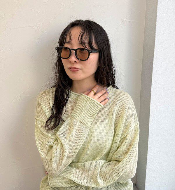 fredy emue「ブラックセルウエリントンサングラス」|サングラス|