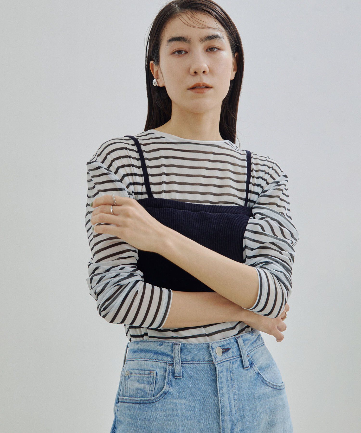 SALON adam et rope'「【オーガニックコットン】パッド付きチューブトップ-CreamyCotton /クリーミーコットン-」|チューブトップ|