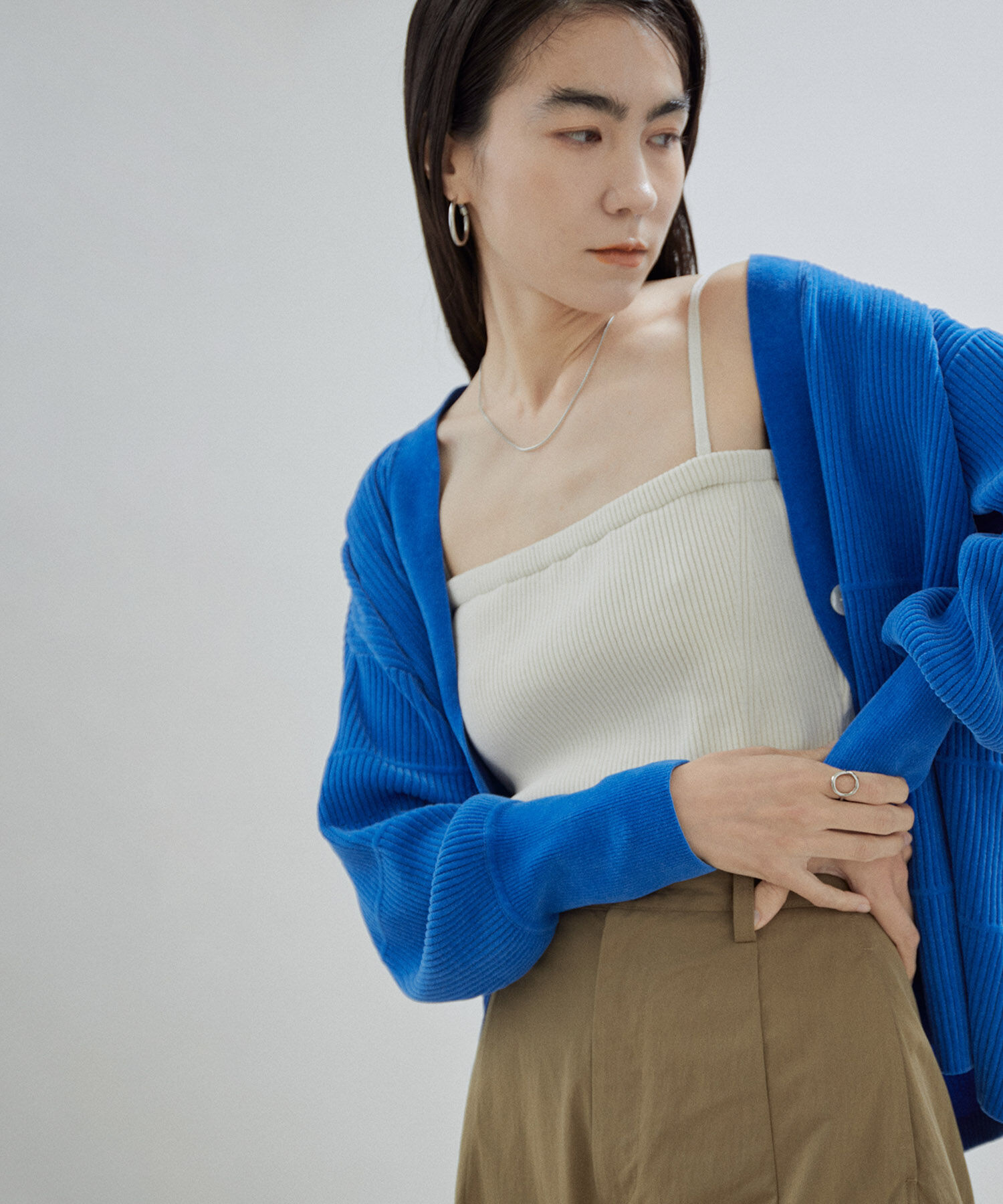 SALON adam et rope'「【オーガニックコットン】パッド付きチューブトップ-CreamyCotton /クリーミーコットン-」|チューブトップ|ホワイト(10)