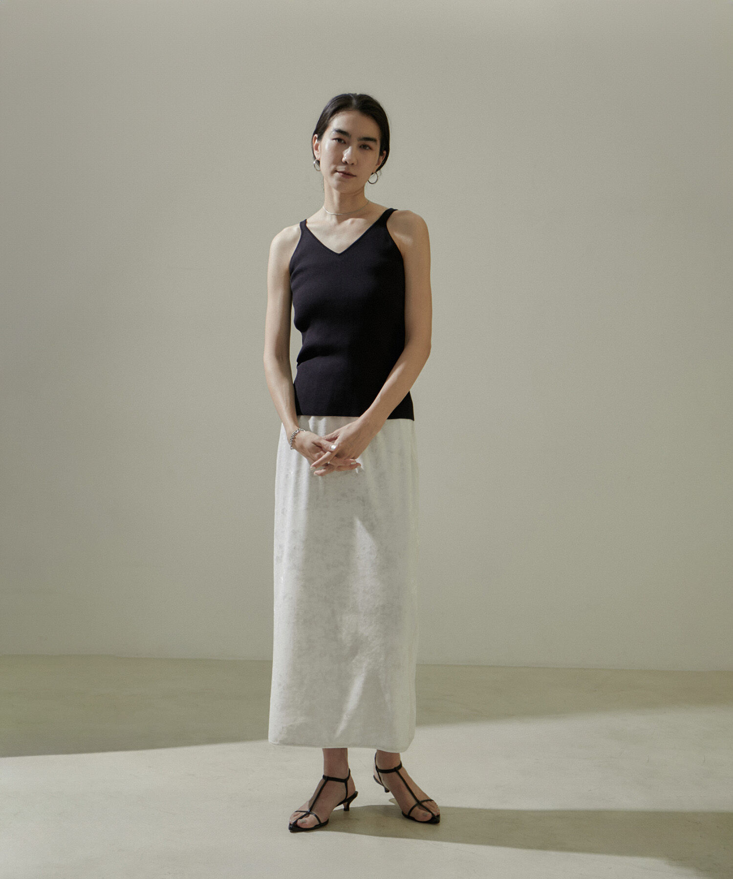 SALON adam et rope'「ウォッシャブルシルクキャミソール」|キャミソール|