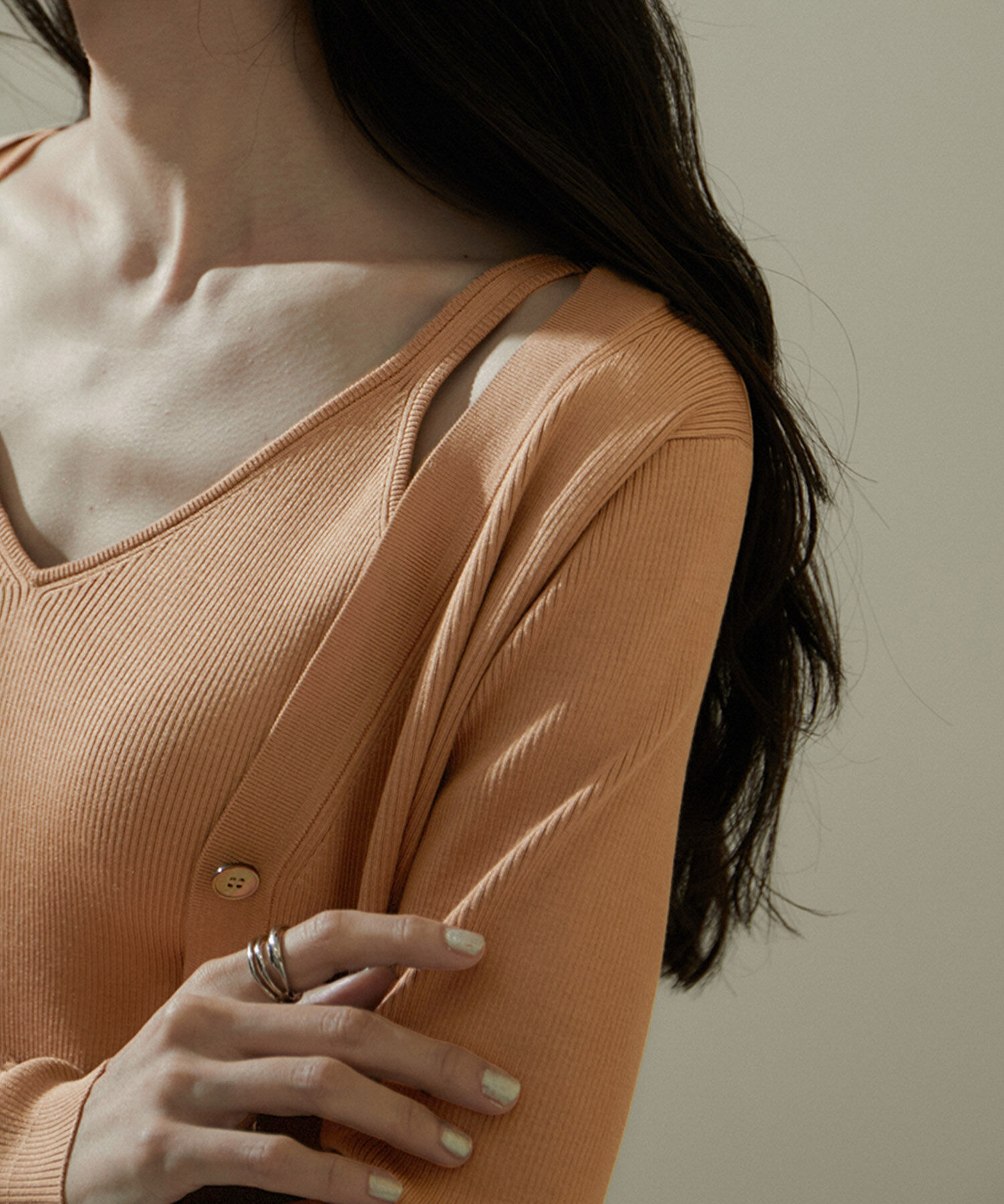 SALON adam et rope'「ウォッシャブルシルクキャミソール」|キャミソール|