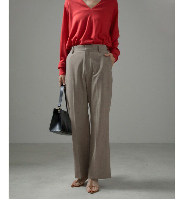 SALON adam et rope'「コンフォートスラックスパンツ 無地/ストライプ【セットアップ対応】」|スラックス|グレーサブ