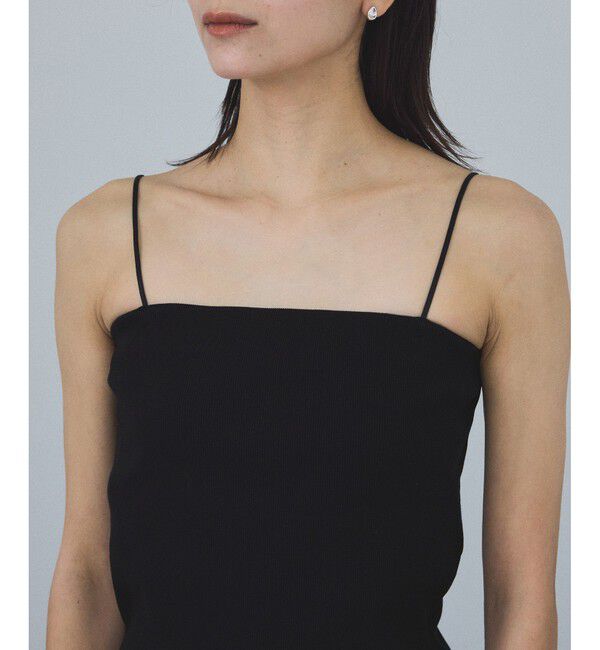 SALON adam et rope'「【追加】コットンリブカップ付きベアキャミ3」|キャミソール|