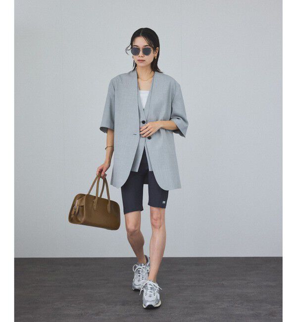 SALON adam et rope'「【追加】コットンリブカップ付きベアキャミ3」|キャミソール|