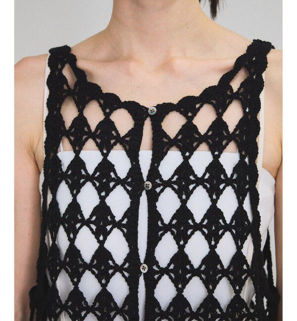 SALON adam et rope'「クロシェニットワンピース」|ワンピース|