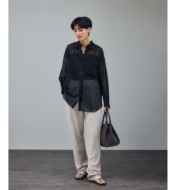 SALON adam et rope'「シアーウールボイルシャツ」|シャツ・ブラウス|