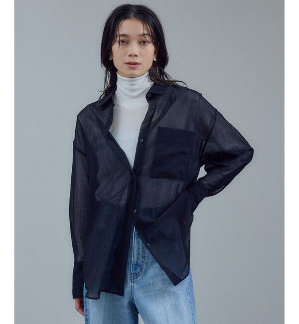 SALON adam et rope'「シアーウールボイルシャツ」|シャツ・ブラウス|