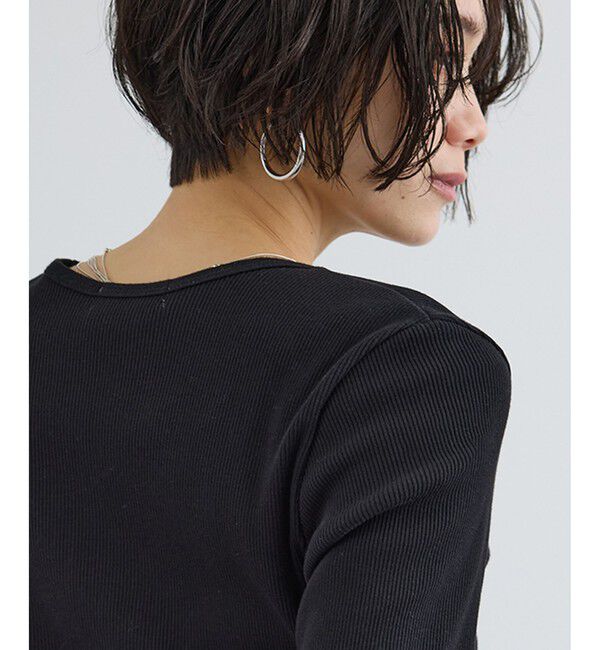 SALON adam et rope'「プリマベールファームリーリブT / UVケア・洗える・新色追加」|Tシャツ・カットソー|