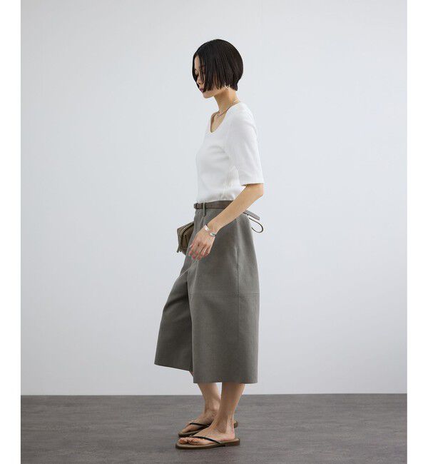 SALON adam et rope'「プリマベールファームリーリブT / UVケア・洗える・新色追加」|Tシャツ・カットソー|