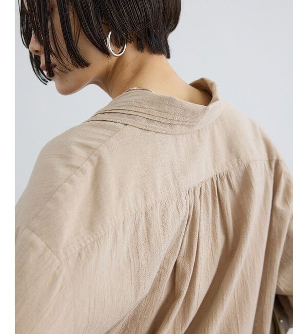 SALON adam et rope'「アンティークライクフリルブラウス / イージーケア」|シャツ・ブラウス|