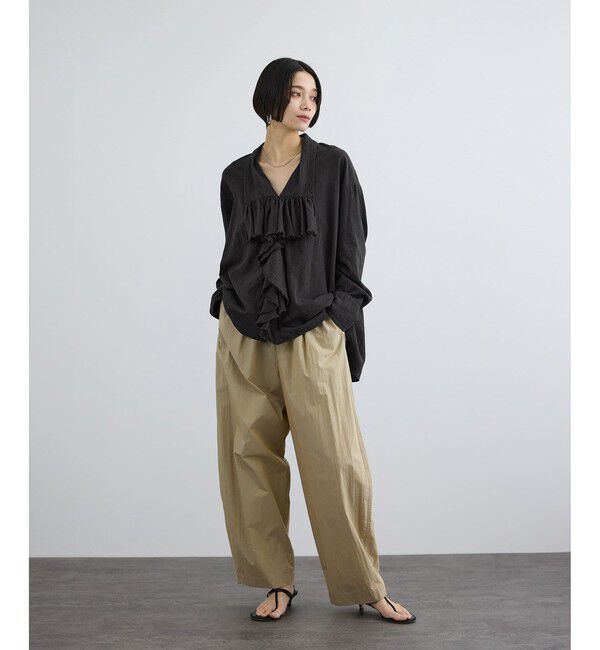 SALON adam et rope'「アンティークライクフリルブラウス / イージーケア」|シャツ・ブラウス|